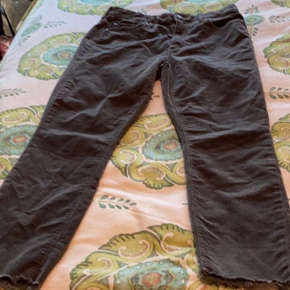 MOTHER high waisted Looker ankle fray Women's Pants in hopscotch